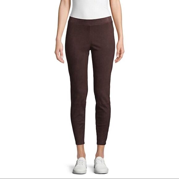 L’AGENCE Brown Lamb Leather Leggings. XS. New! - Picture 1 of 12